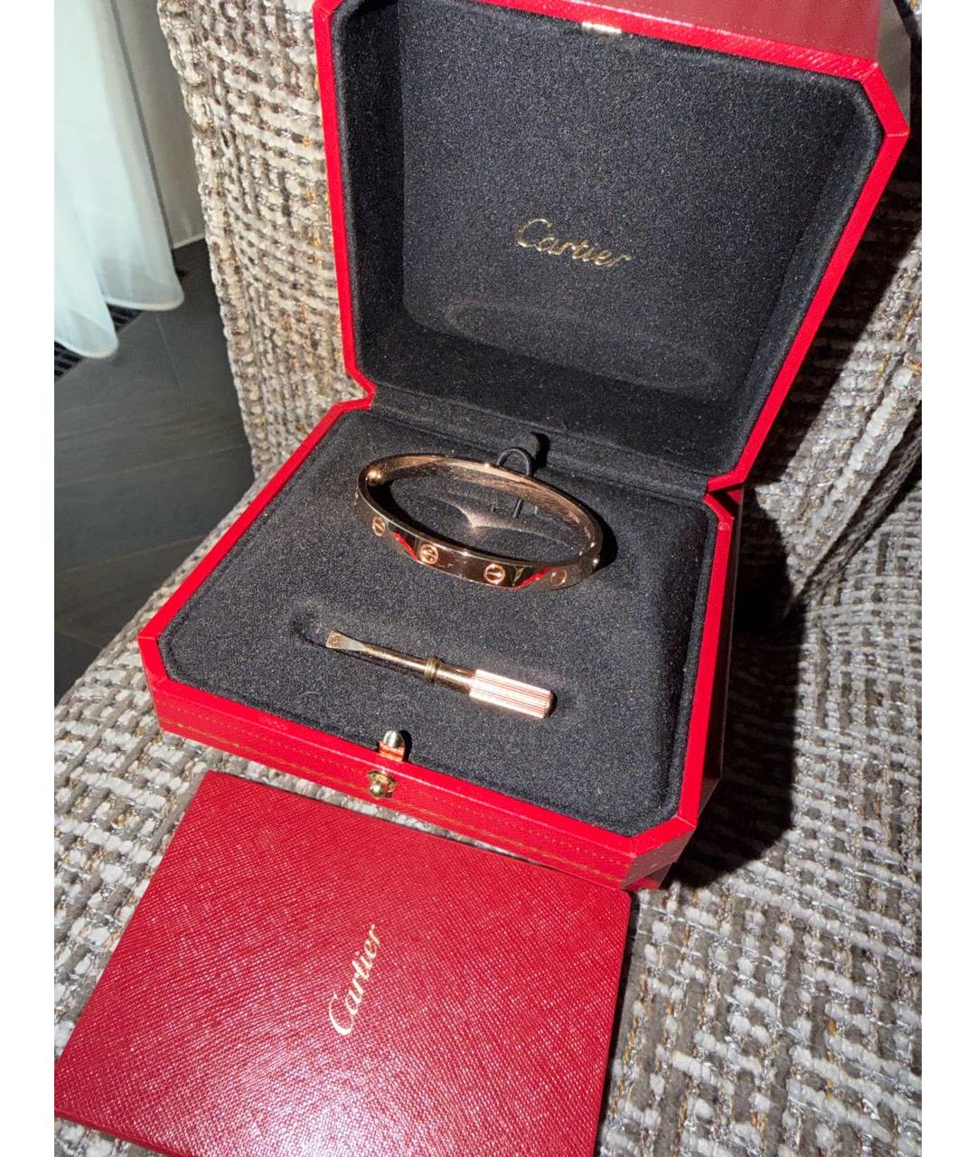 CARTIER Розовый браслет из розового золота, фото 2