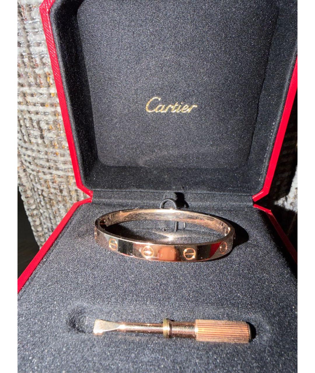 CARTIER Розовый браслет из розового золота, фото 4