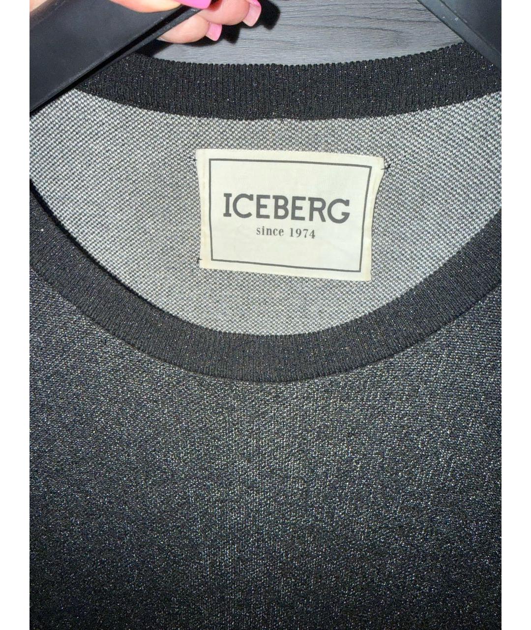 ICEBERG Мульти шерстяное повседневное платье, фото 3
