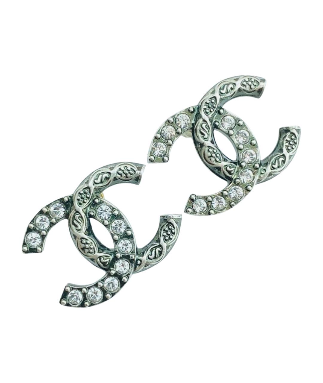 CHANEL Серебряные серьги, фото 1
