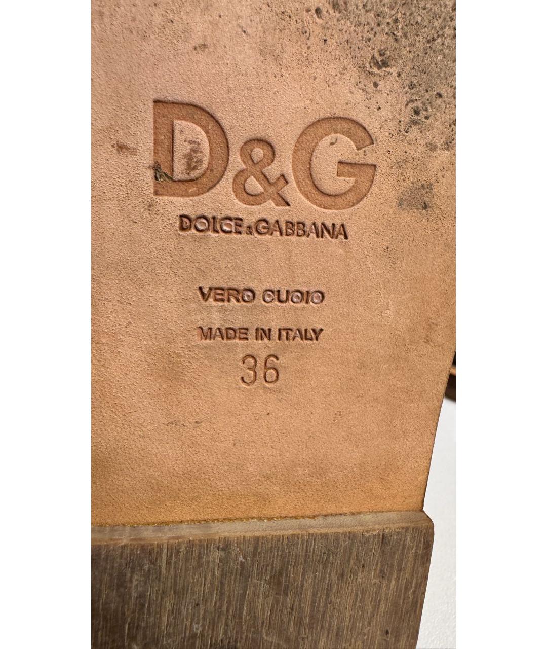 DOLCE&GABBANA Мульти босоножки из лакированной кожи, фото 4