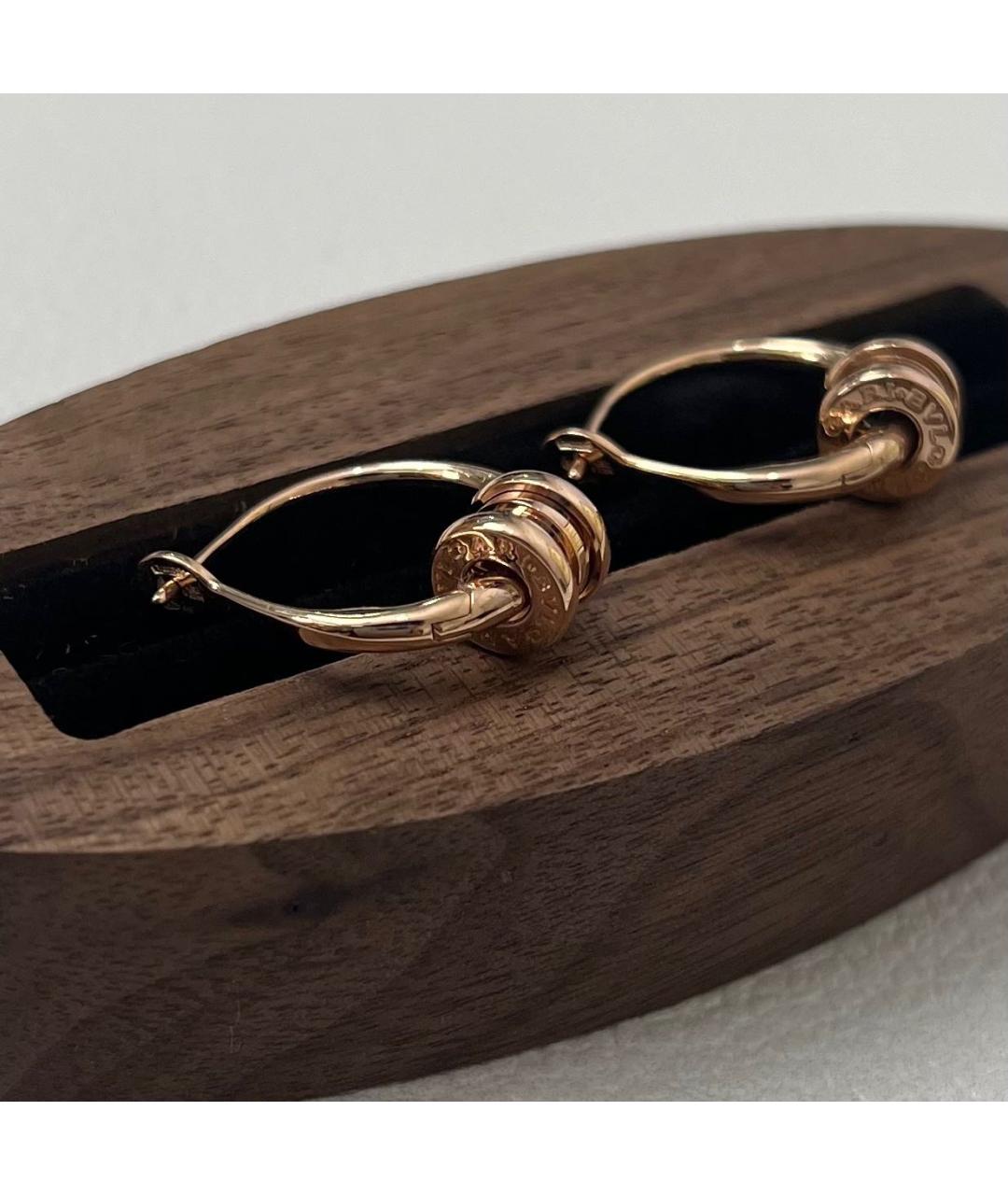 BVLGARI Золотые серьги из розового золота, фото 2