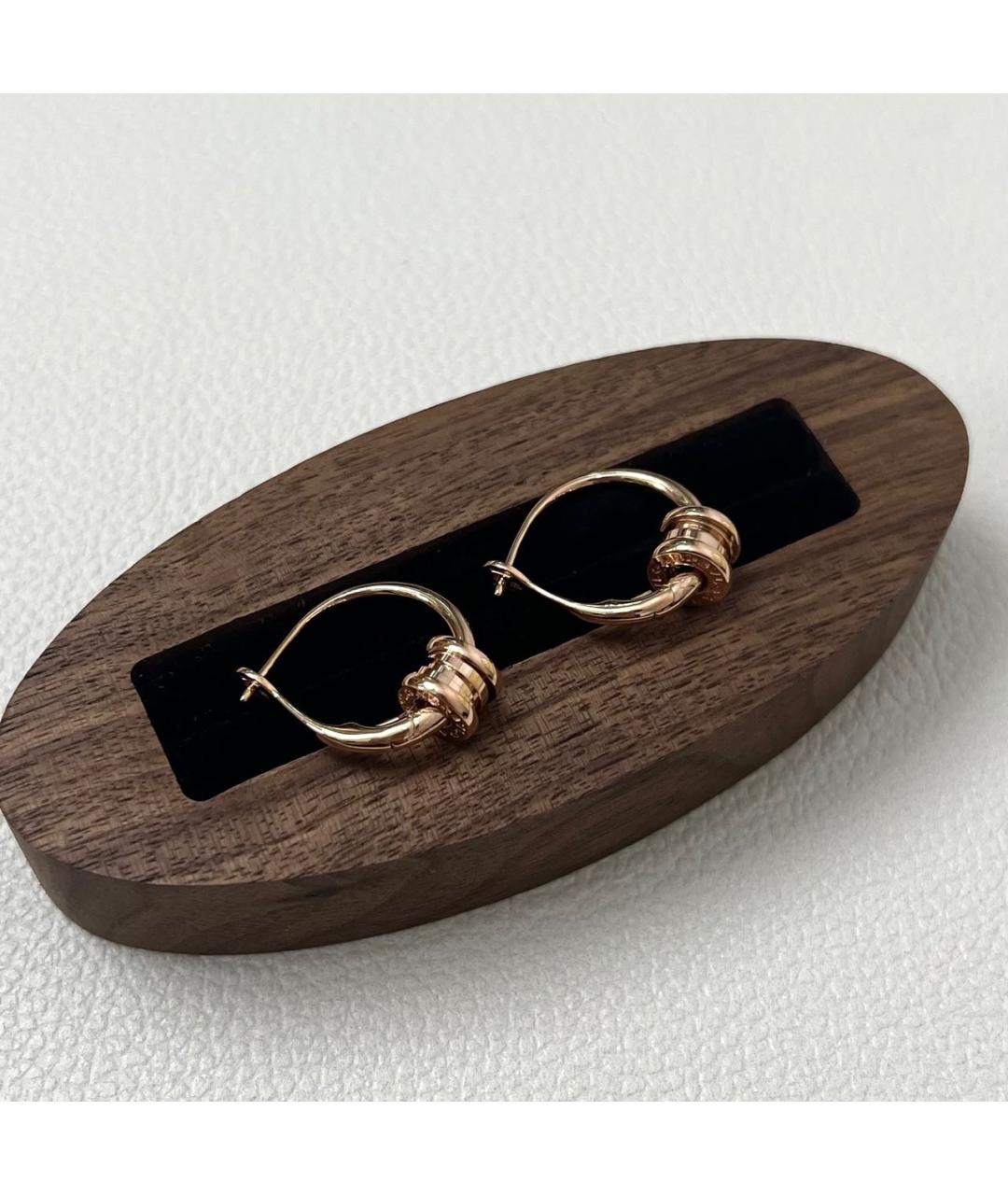 BVLGARI Золотые серьги из розового золота, фото 4