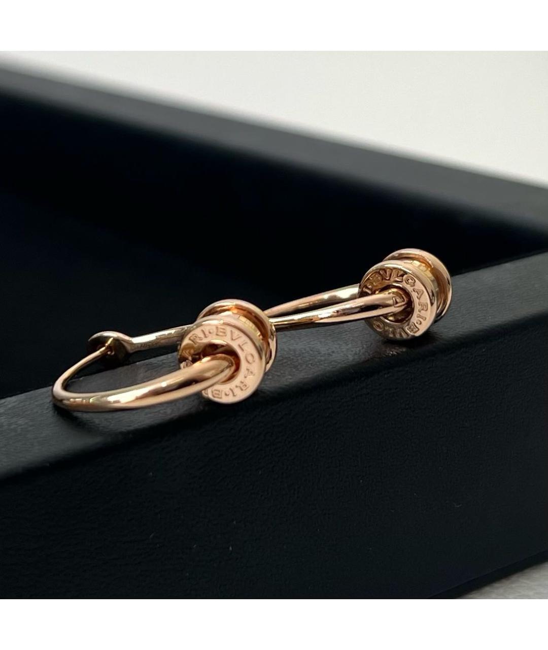 BVLGARI Золотые серьги из розового золота, фото 3