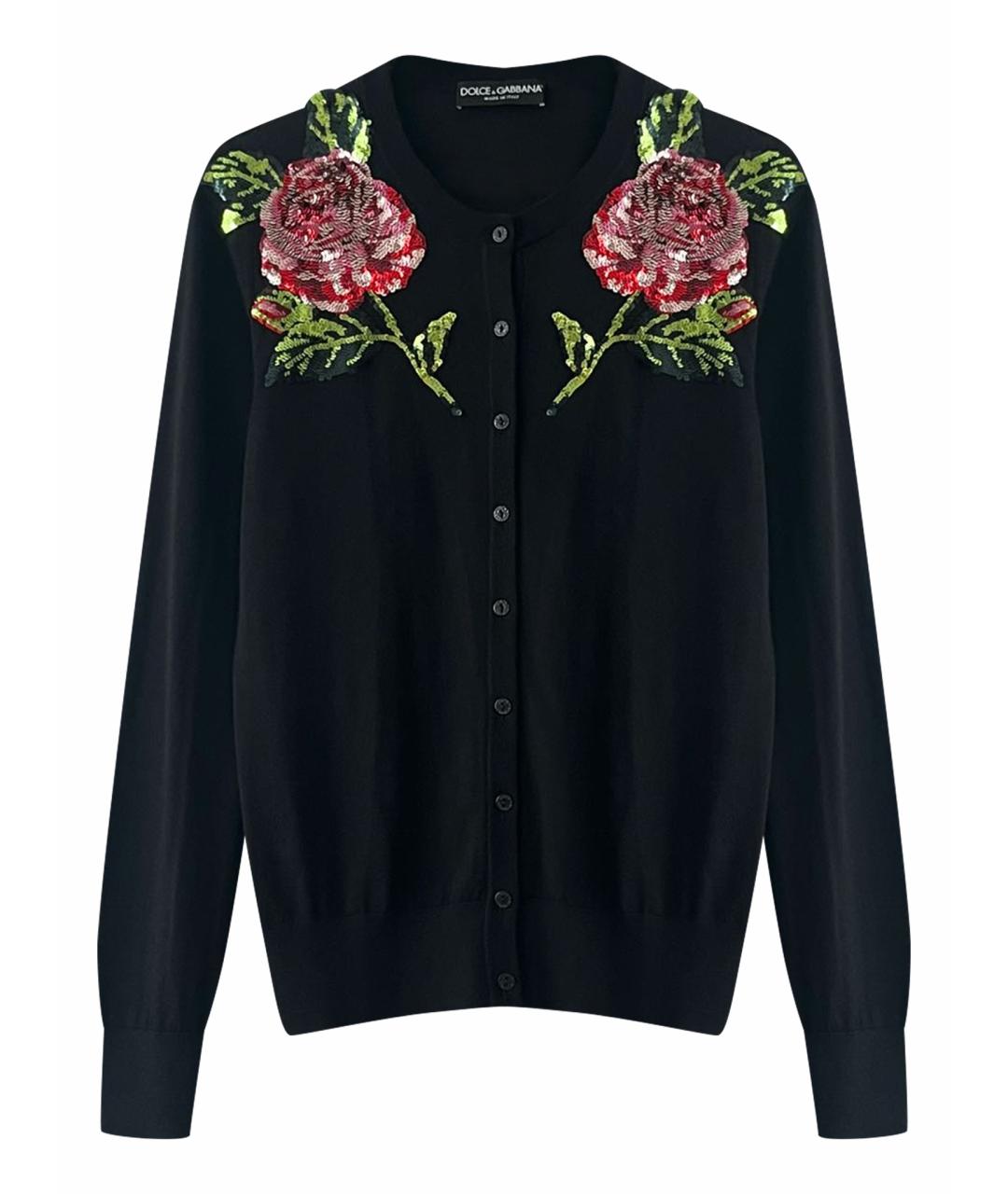 DOLCE&GABBANA Черный кашемировый кардиган, фото 1