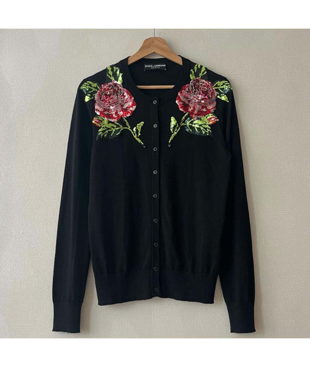 DOLCE&GABBANA Черный кашемировый кардиган, фото 9