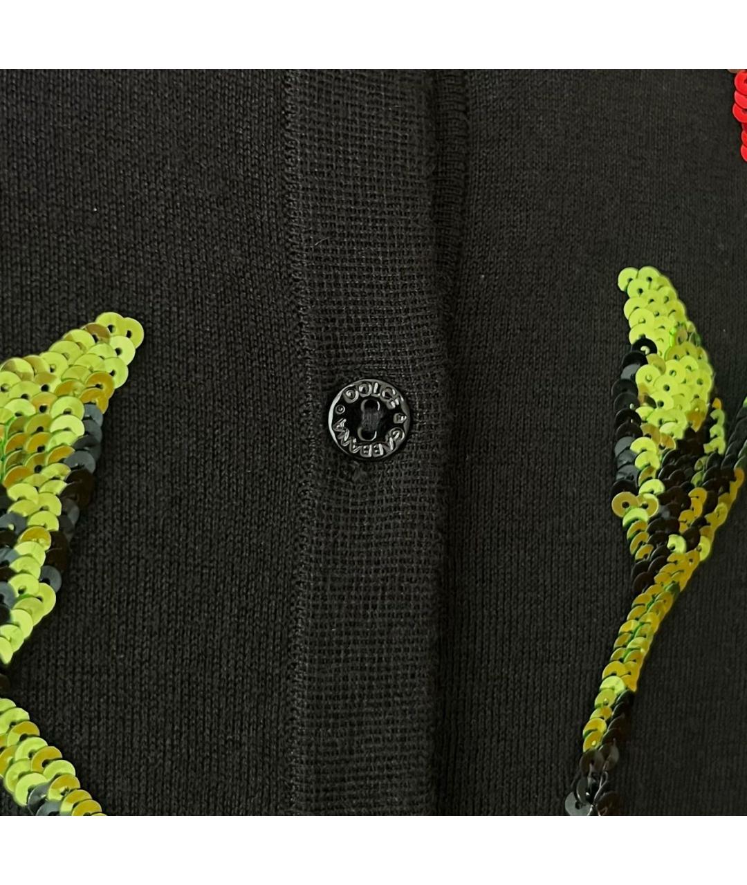 DOLCE&GABBANA Черный кашемировый кардиган, фото 5