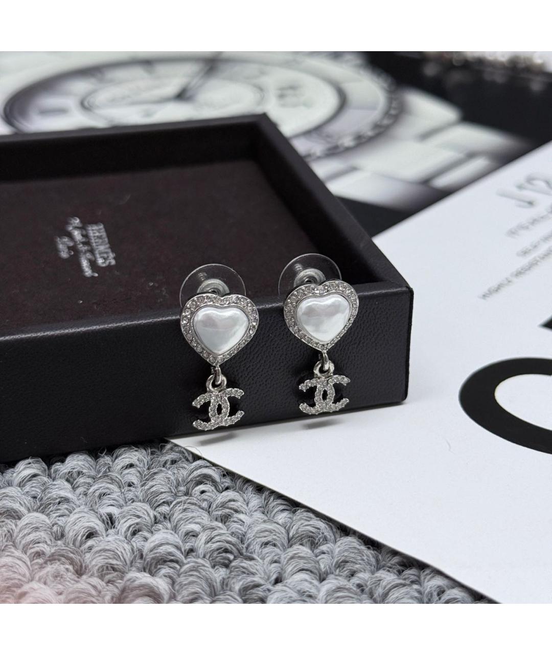 CHANEL Серебряные серьги из розового золота, фото 2