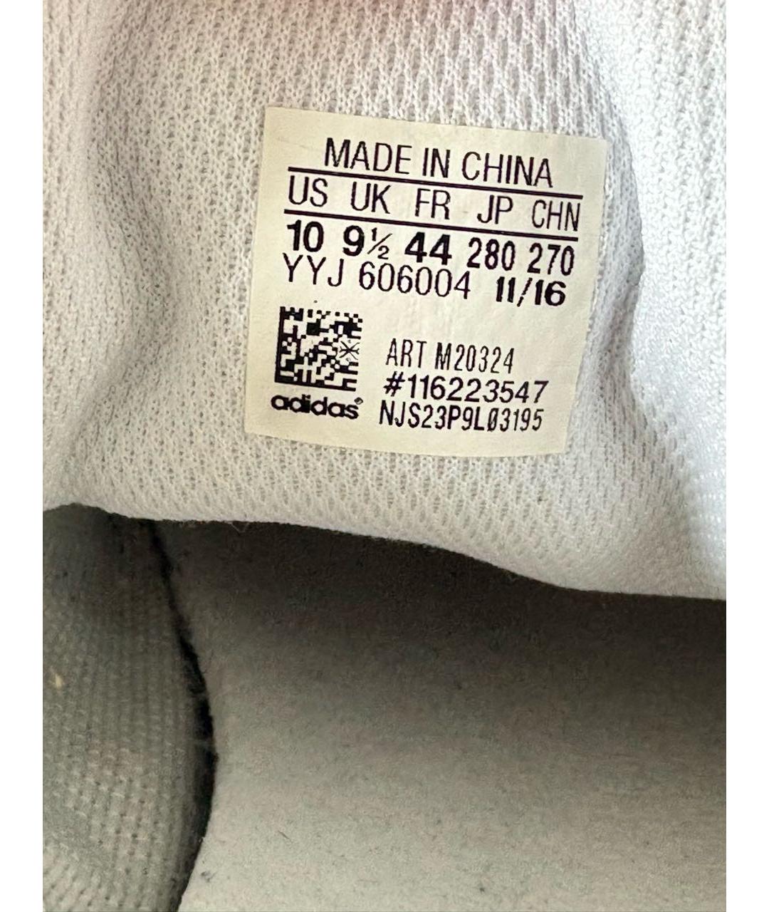 ADIDAS Белые кожаные низкие кроссовки / кеды, фото 8