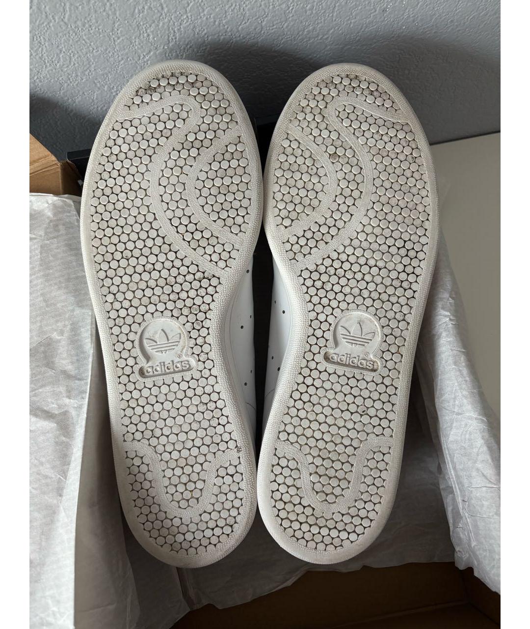 ADIDAS Белые кожаные низкие кроссовки / кеды, фото 7