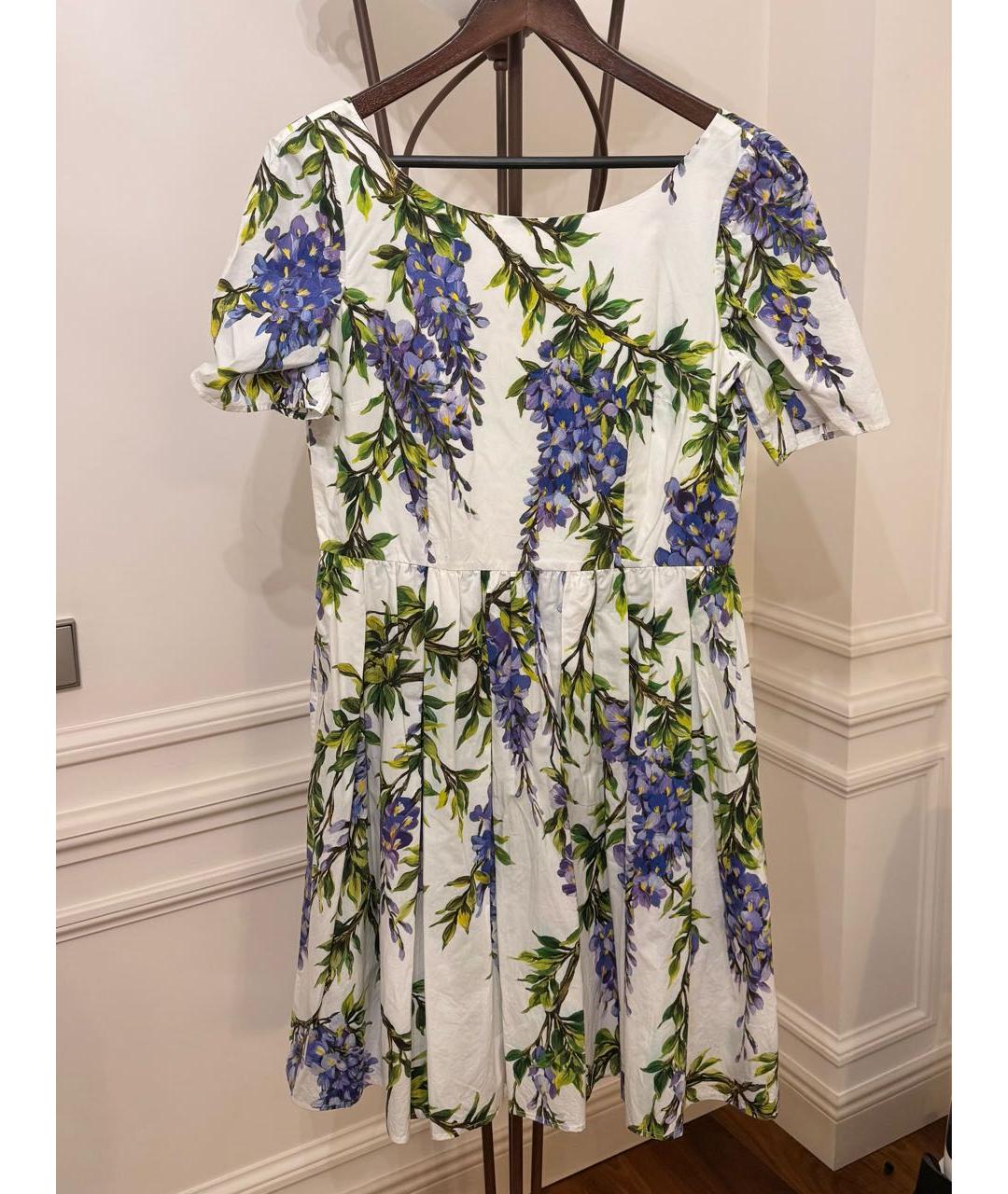 DOLCE&GABBANA Мульти хлопковое повседневное платье, фото 6
