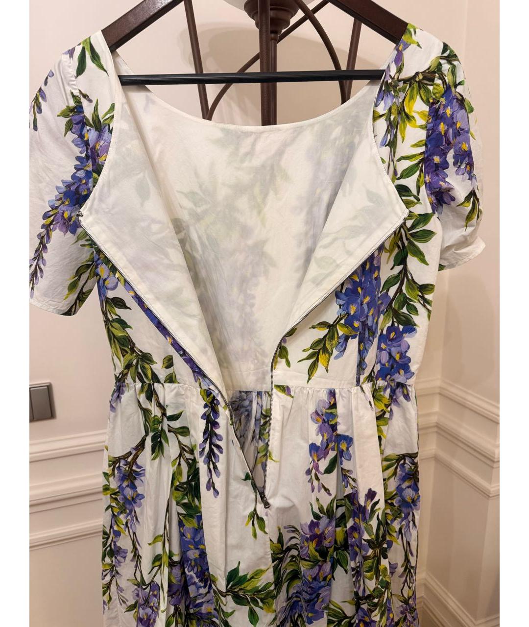 DOLCE&GABBANA Мульти хлопковое повседневное платье, фото 4