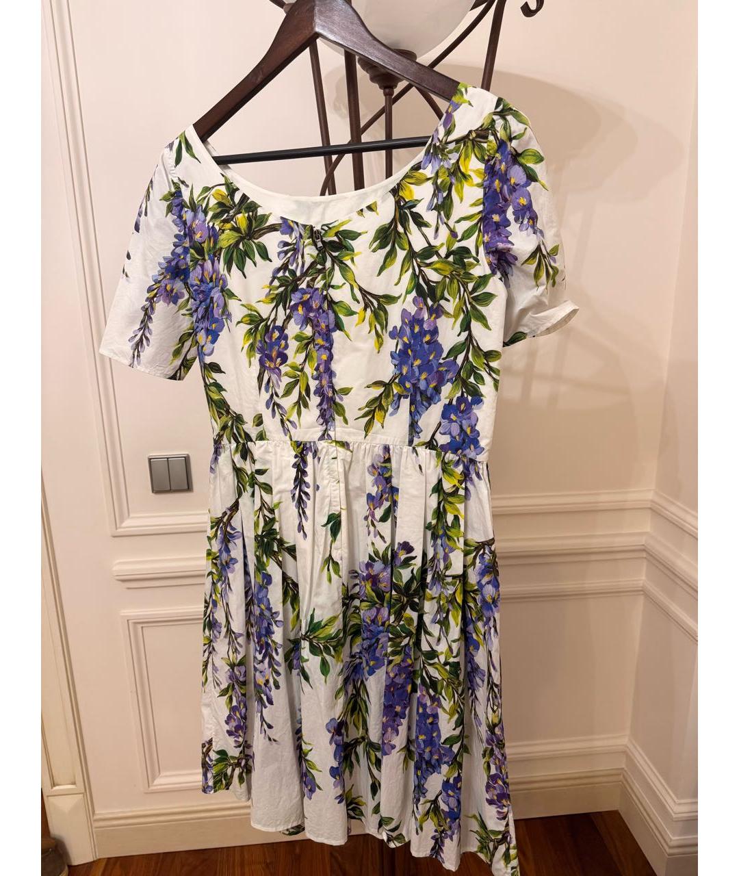 DOLCE&GABBANA Мульти хлопковое повседневное платье, фото 3