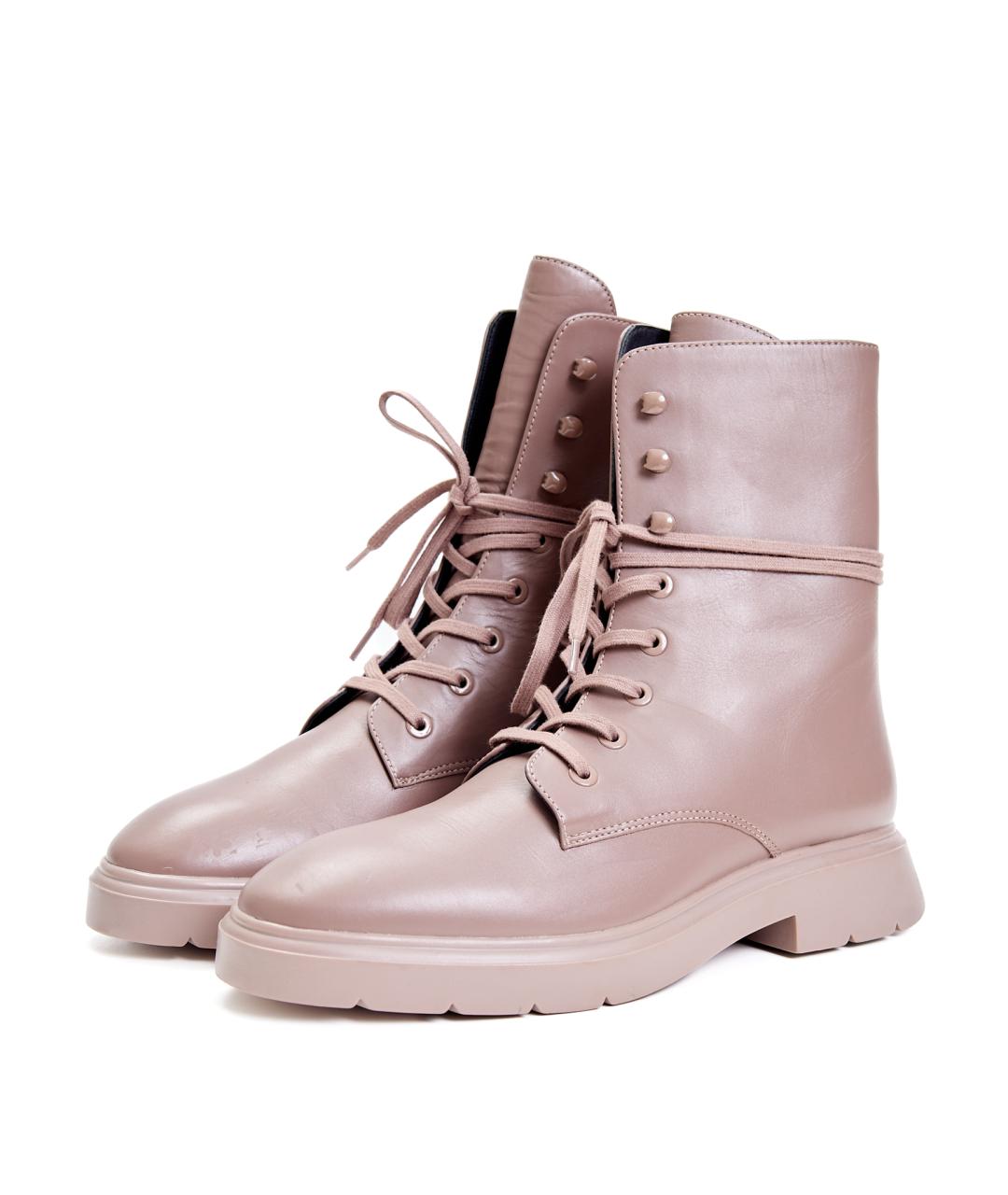 STUART WEITZMAN Бежевые кожаные ботинки, фото 2