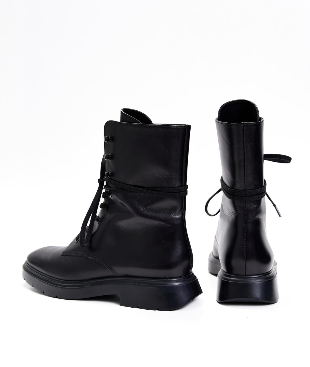 STUART WEITZMAN Черные кожаные ботинки, фото 3