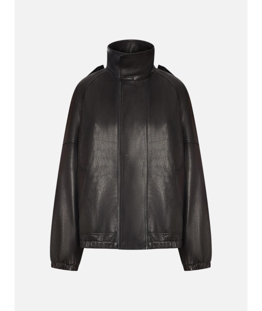 SAINT LAURENT Черная кожаная куртка, фото 3