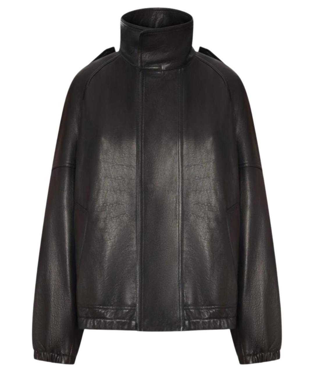 SAINT LAURENT Черная кожаная куртка, фото 1