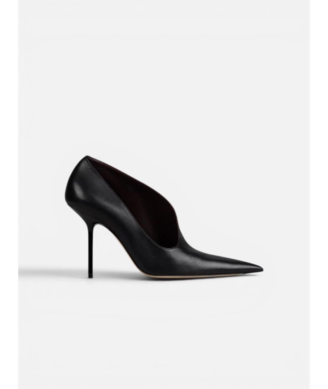 VICTORIA BECKHAM Черные кожаные туфли, фото 6