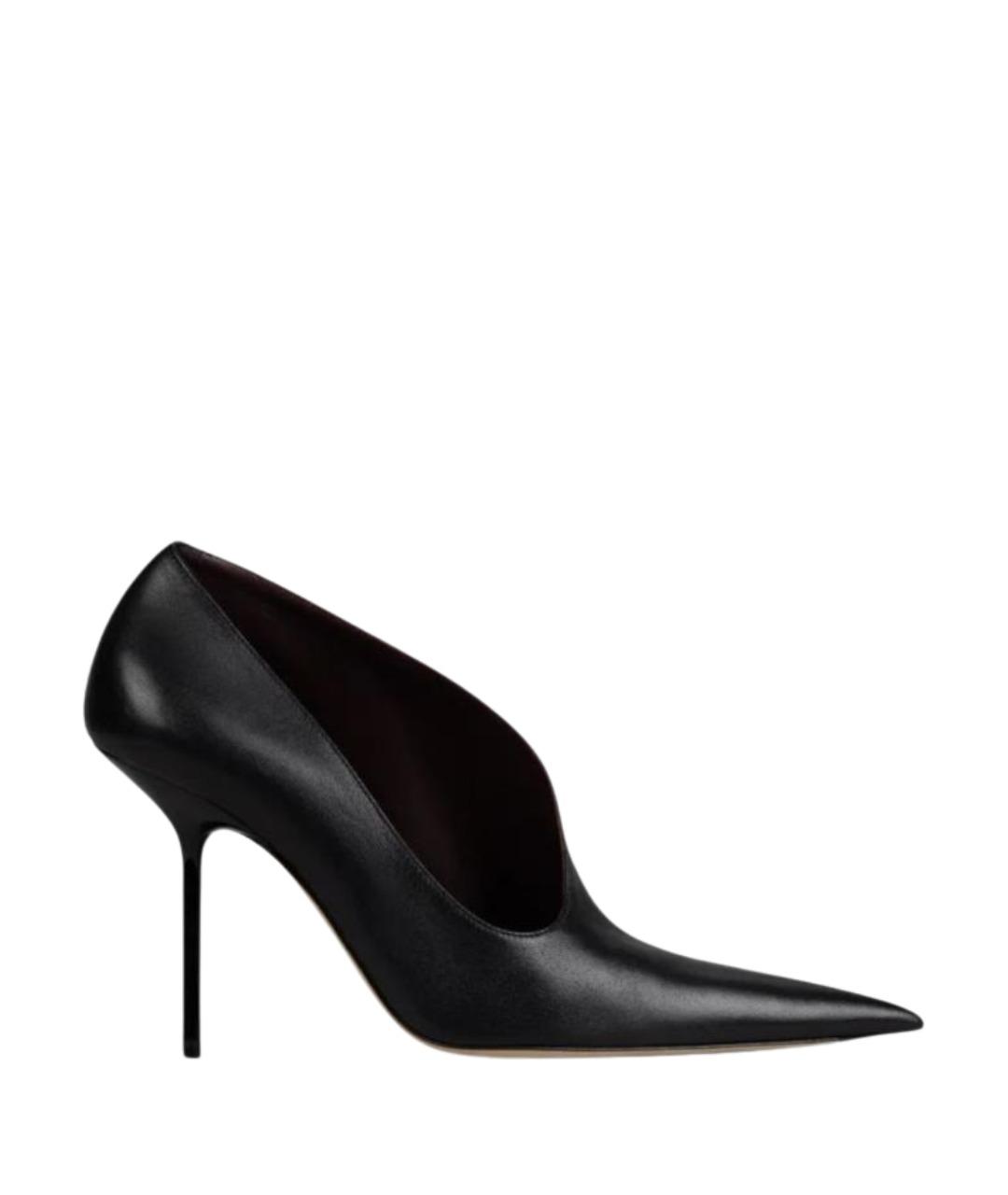 VICTORIA BECKHAM Черные кожаные туфли, фото 1