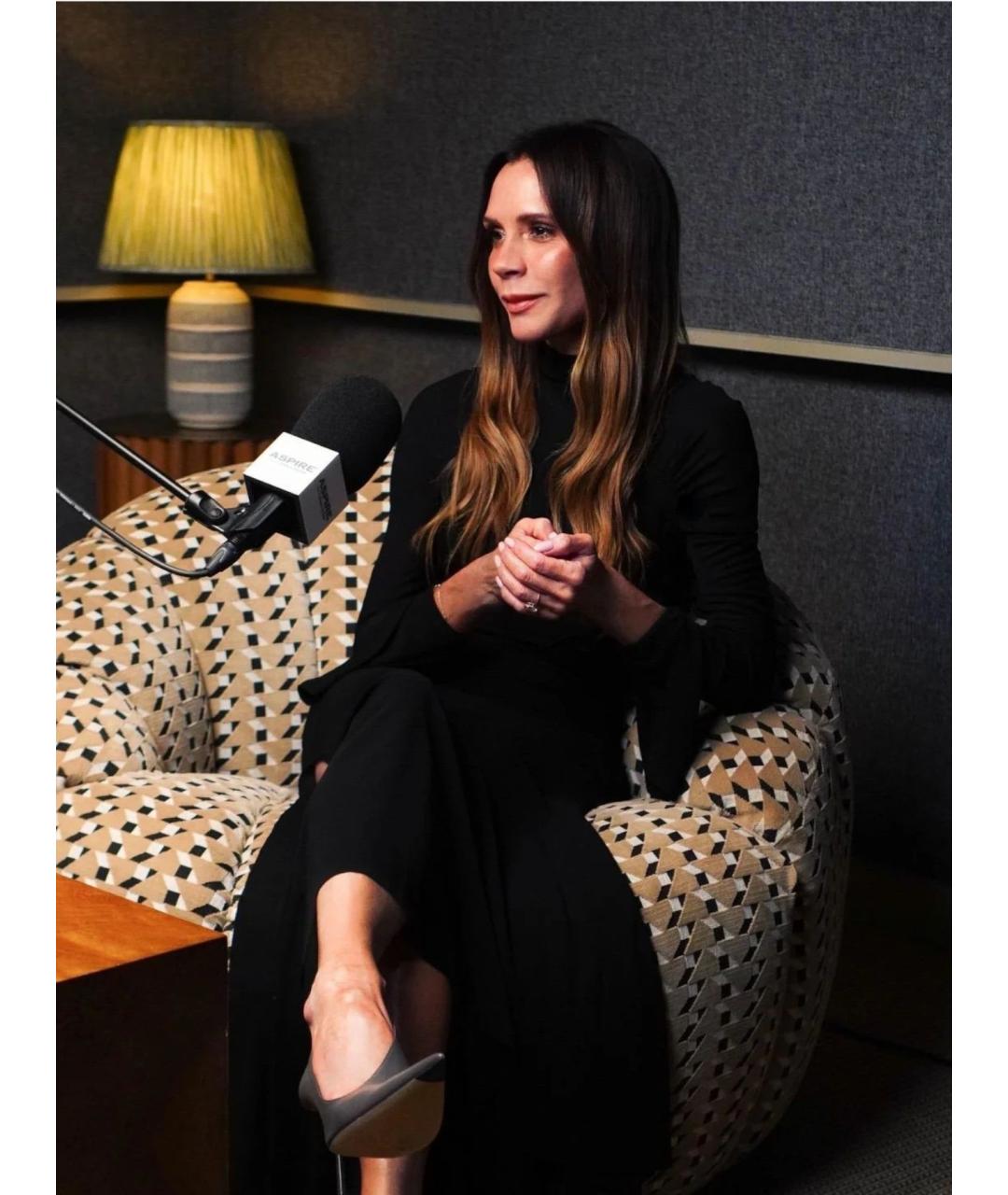 VICTORIA BECKHAM Черные кожаные туфли, фото 2