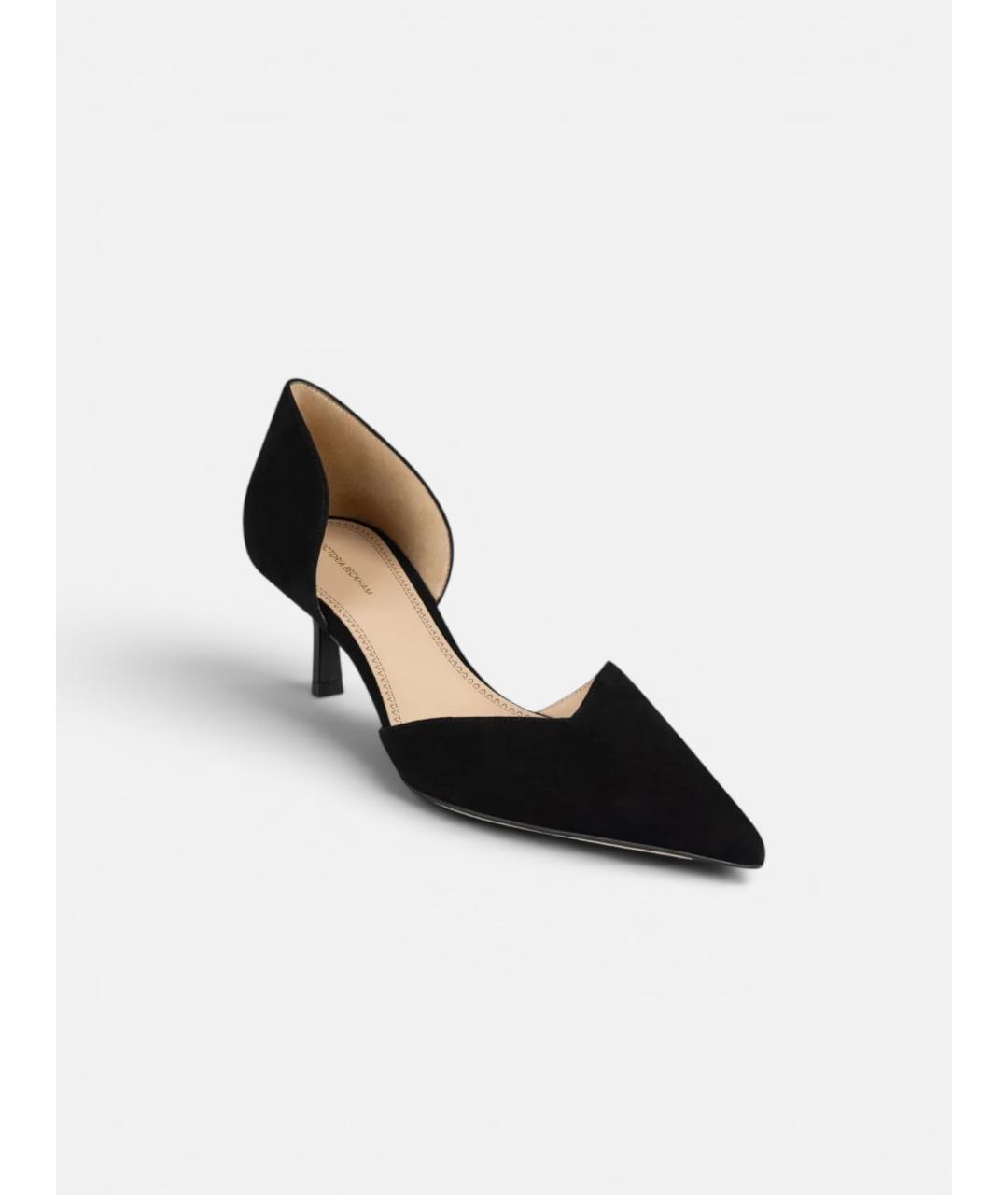 VICTORIA BECKHAM Черные кожаные туфли, фото 2