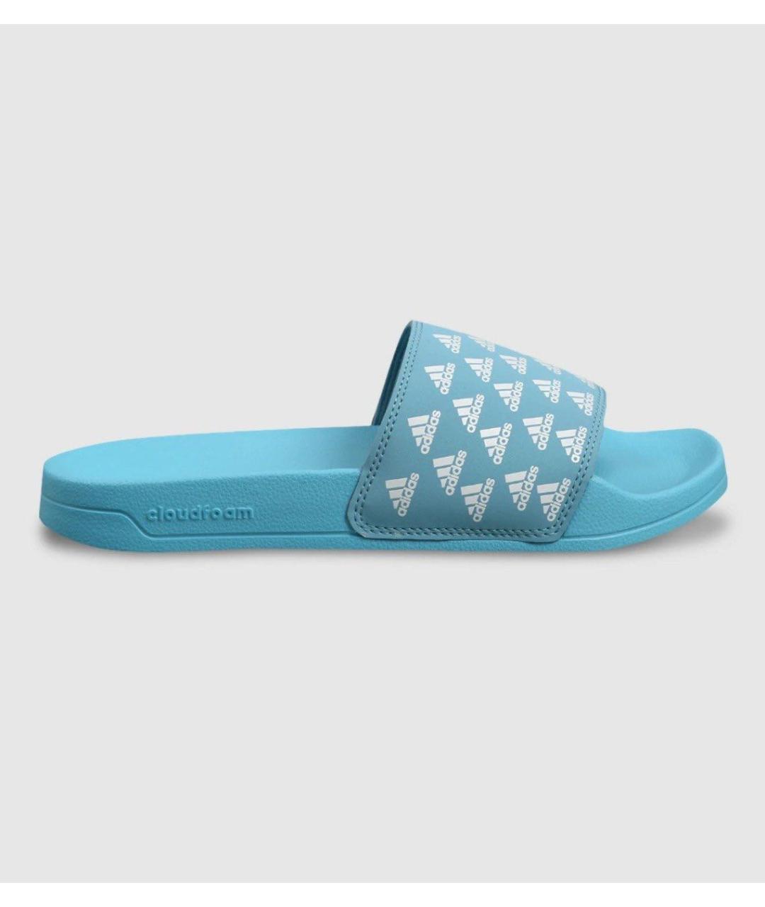 ADIDAS Голубые шлепанцы, фото 9