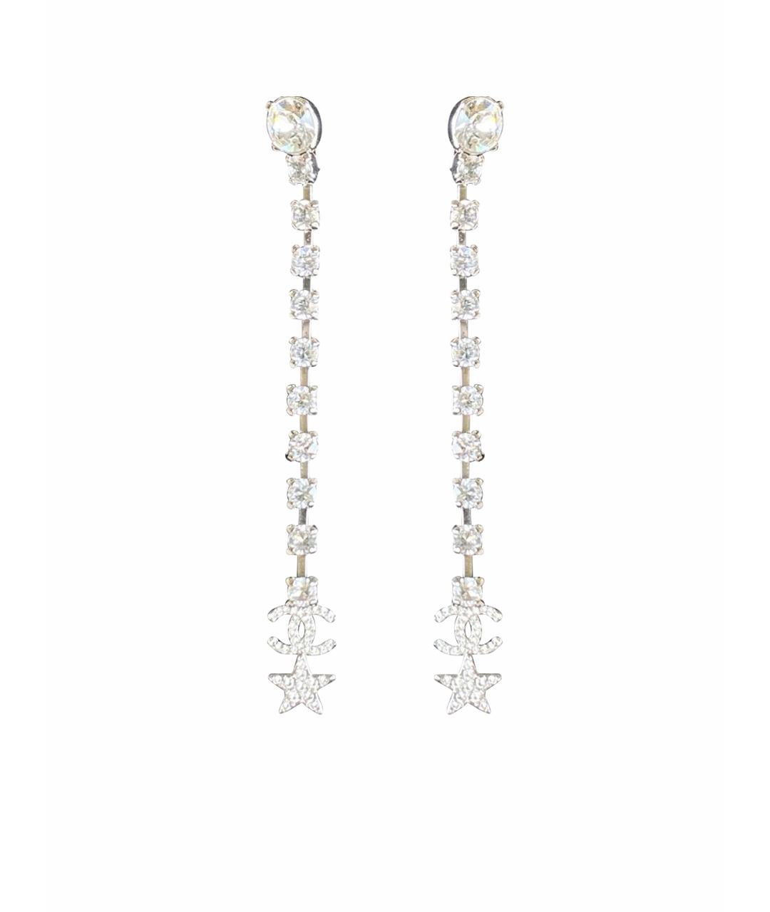 CHANEL Серебряные серьги, фото 1