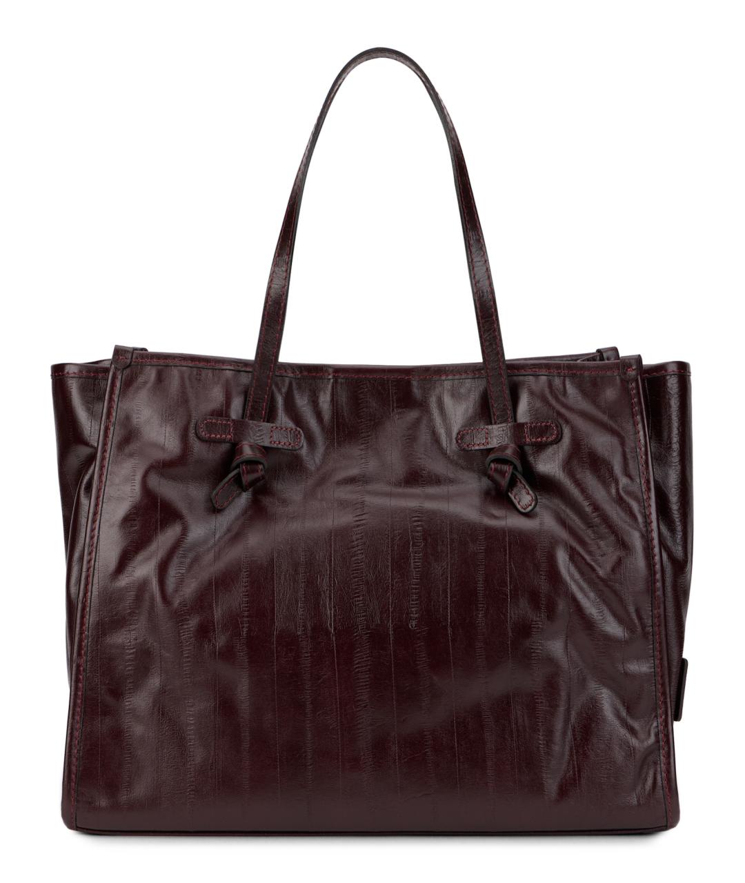 Gianni Chiarini Коричневая кожаная сумка тоут, фото 4