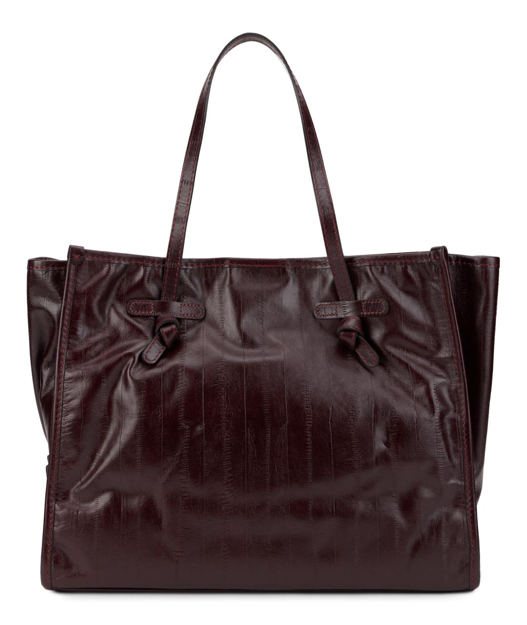 Gianni Chiarini Коричневая кожаная сумка тоут, фото 2