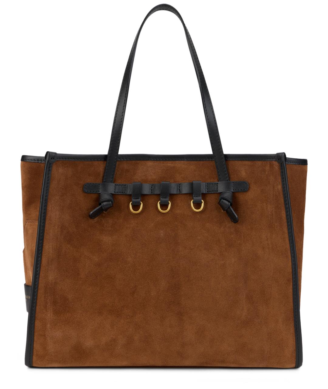 Gianni Chiarini Коричневая замшевая сумка тоут, фото 2