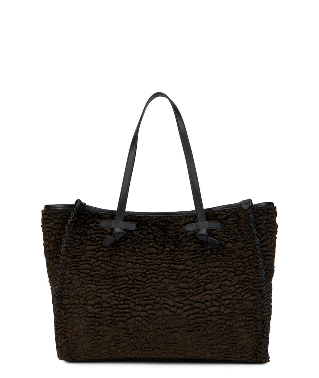 Gianni Chiarini Коричневая синтетическая сумка с короткими ручками, фото 1