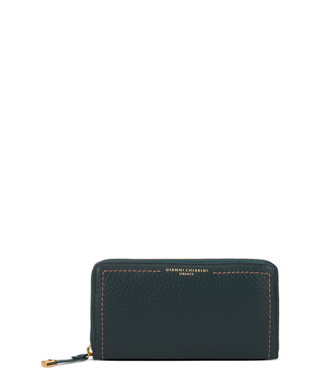 Gianni Chiarini Бирюзовый кожаный кошелек, фото 1