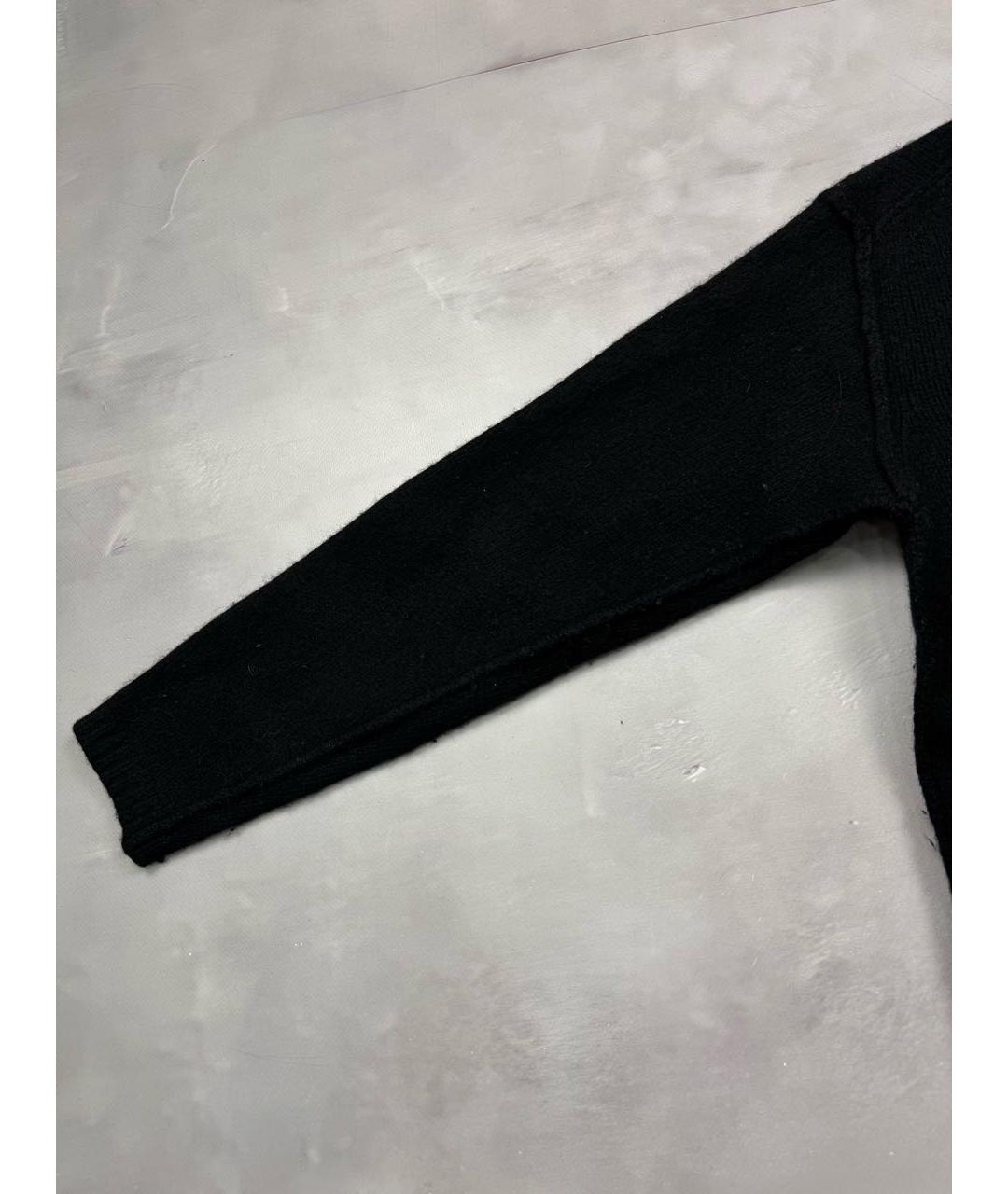 YOHJI YAMAMOTO Черный шерстяной джемпер / свитер, фото 6