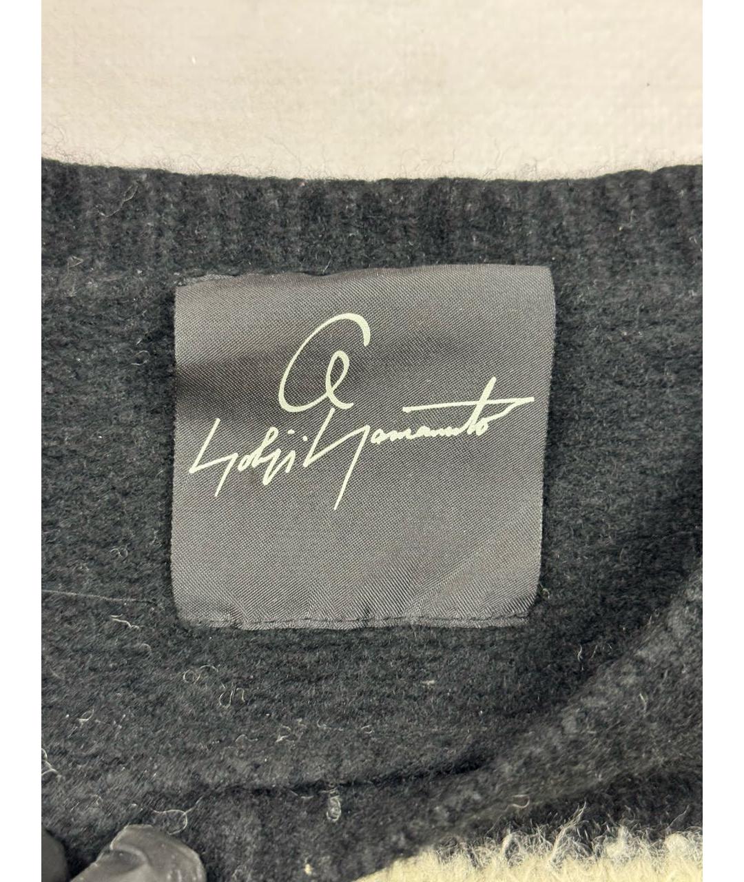 YOHJI YAMAMOTO Черный шерстяной джемпер / свитер, фото 7