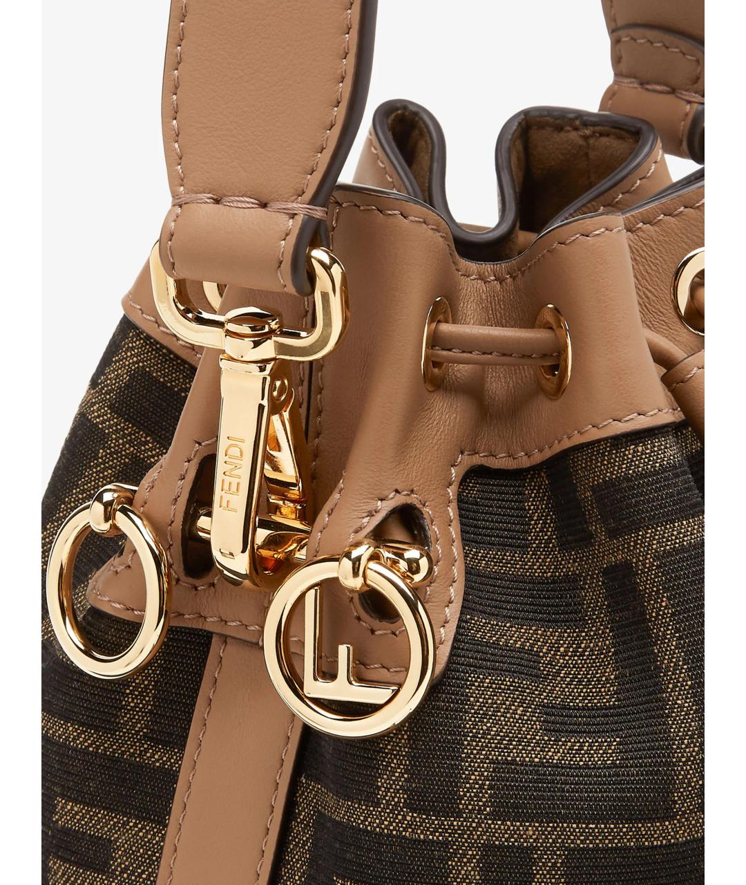 FENDI Коричневая канва сумка через плечо, фото 5