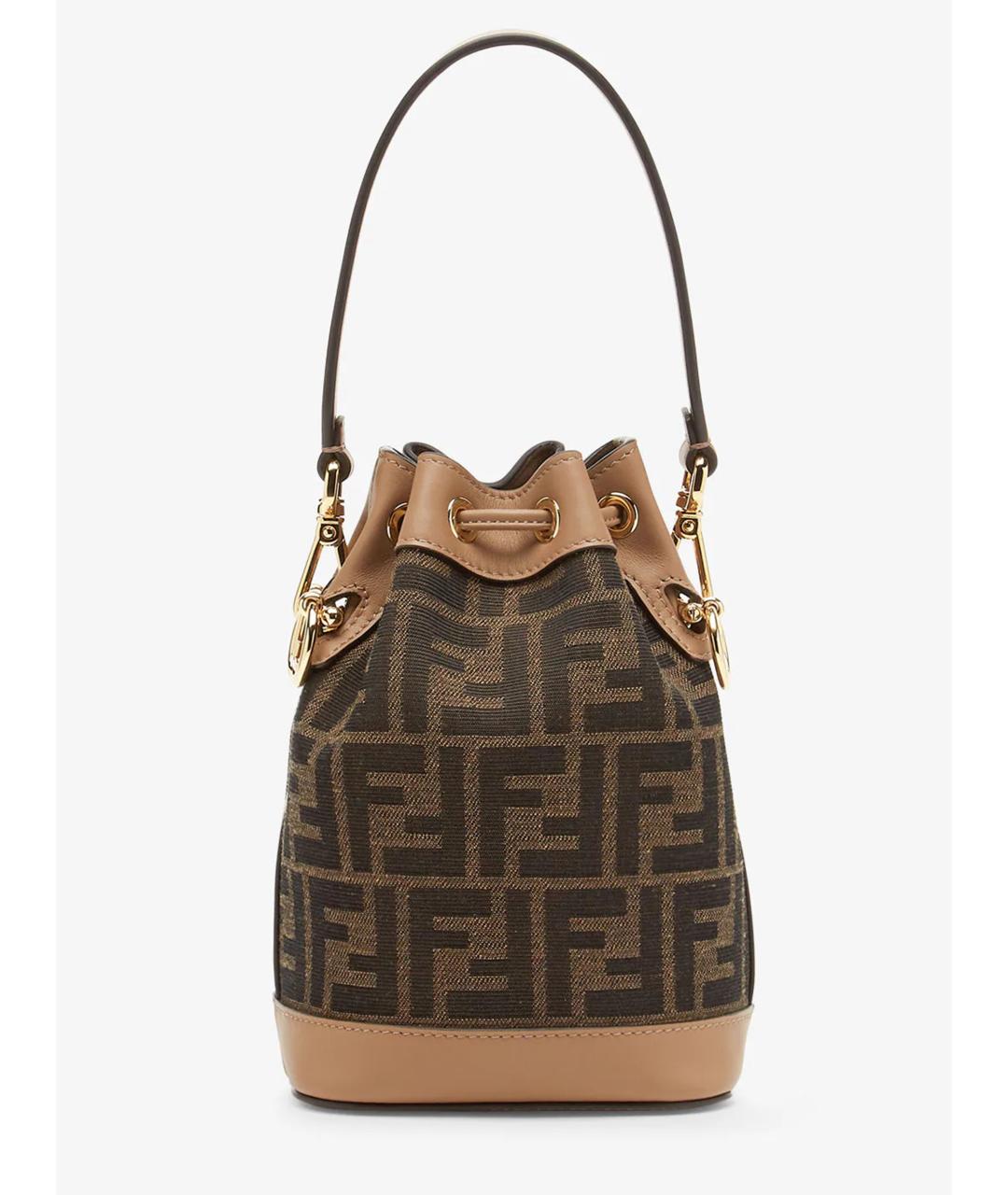 FENDI Коричневая канва сумка через плечо, фото 3