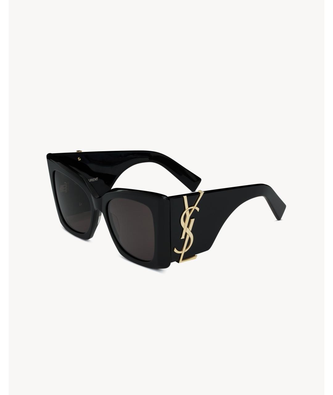 SAINT LAURENT Черные солнцезащитные очки, фото 2