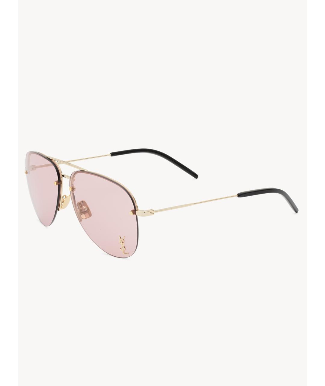 SAINT LAURENT Розовые солнцезащитные очки, фото 2