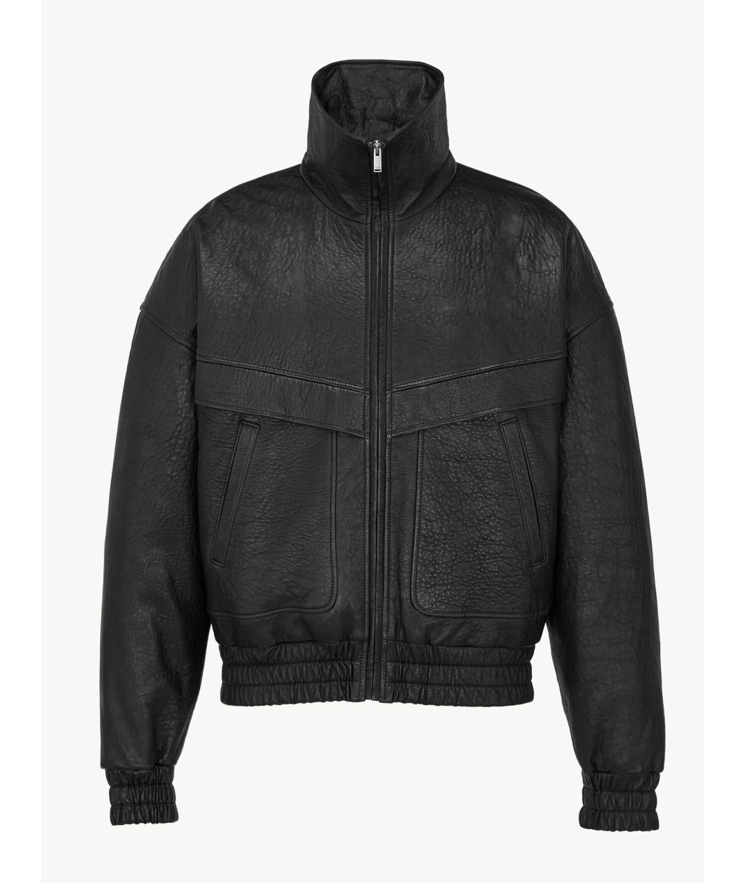 SAINT LAURENT Черная кожаная куртка, фото 3