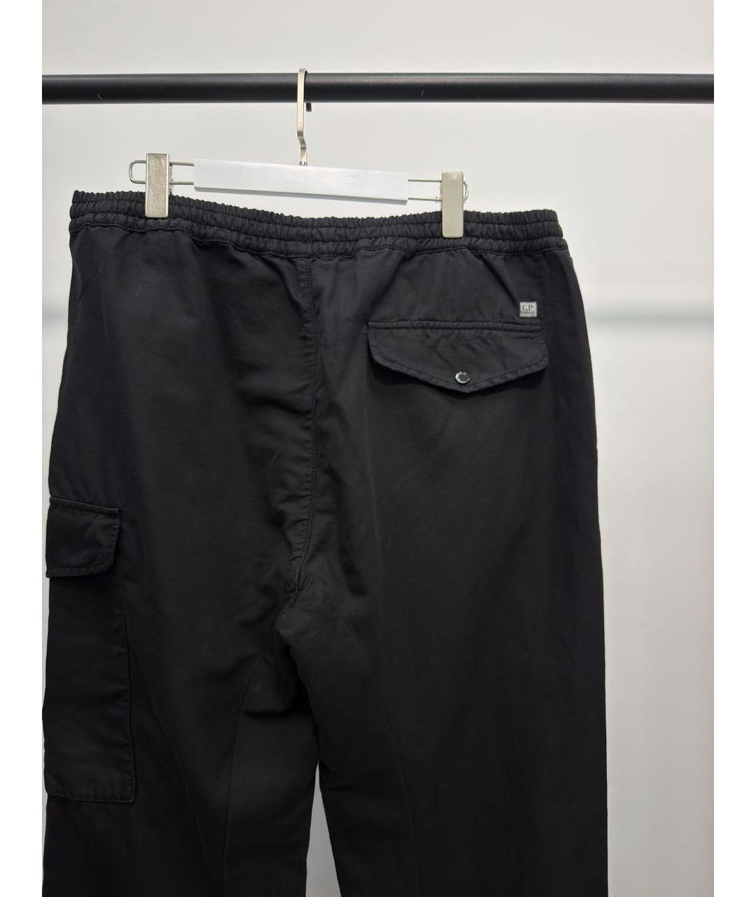 CP COMPANY Черные льняные повседневные брюки, фото 4