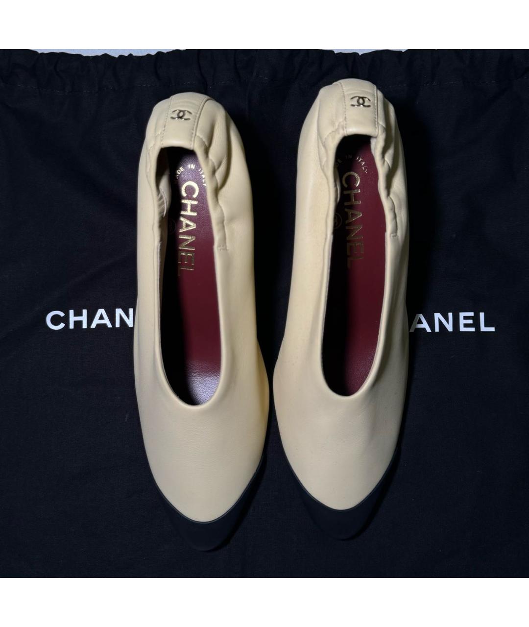CHANEL Мульти кожаные туфли, фото 4