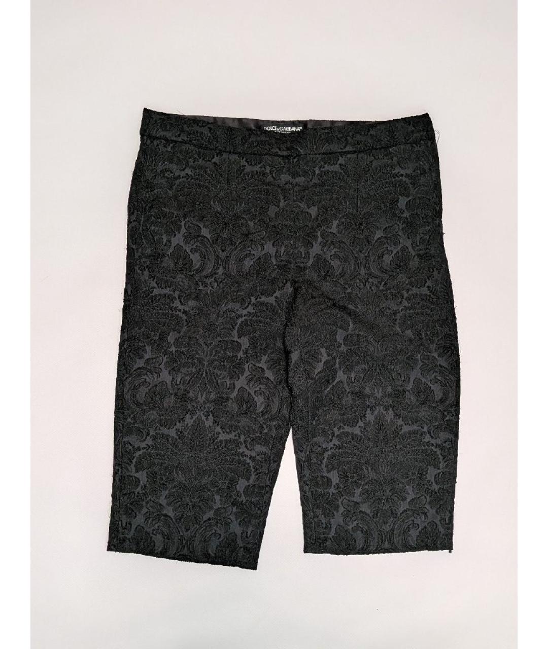 DOLCE&GABBANA Черные полиэстеровые бриджи, фото 7