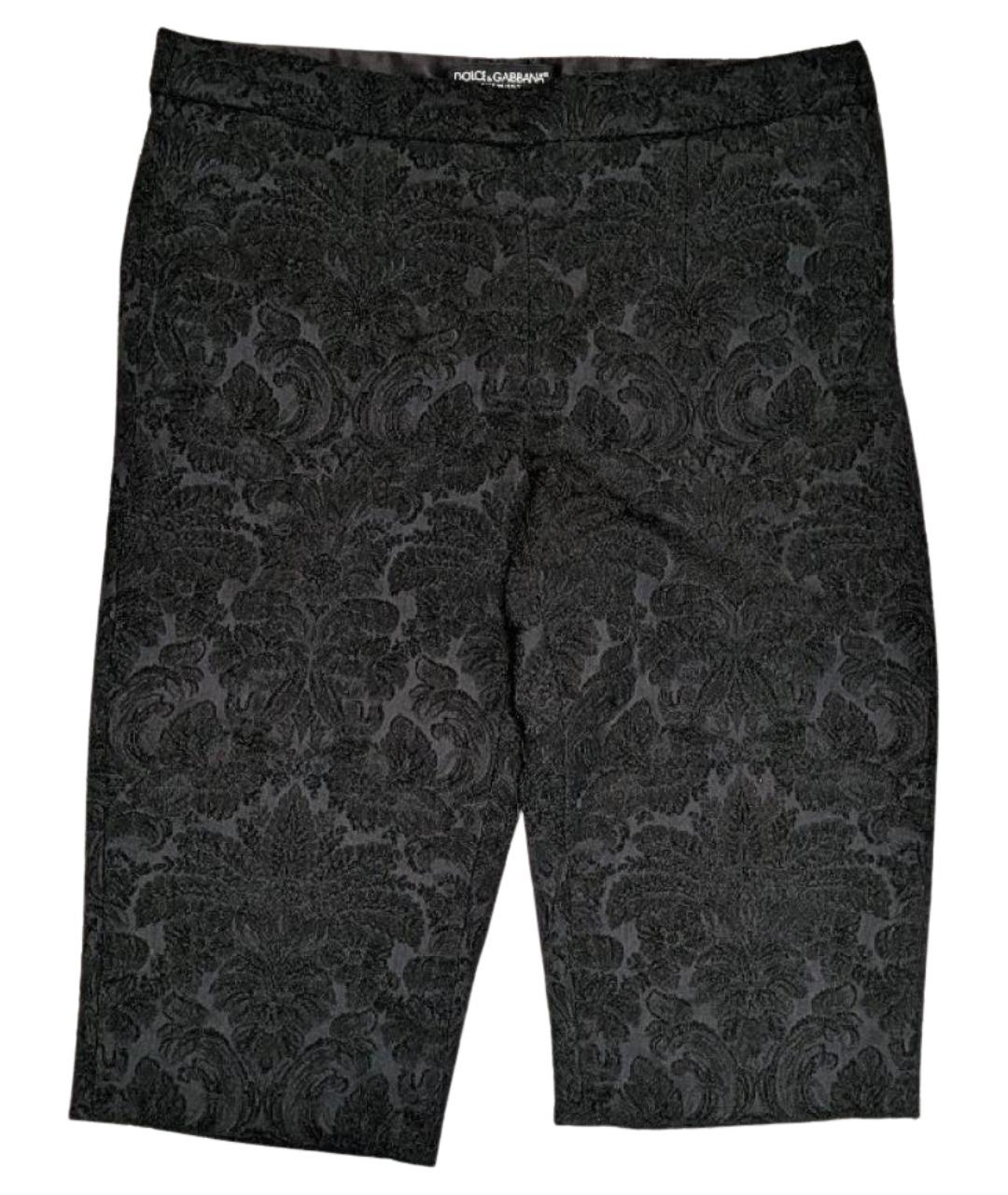 DOLCE&GABBANA Черные полиэстеровые бриджи, фото 1