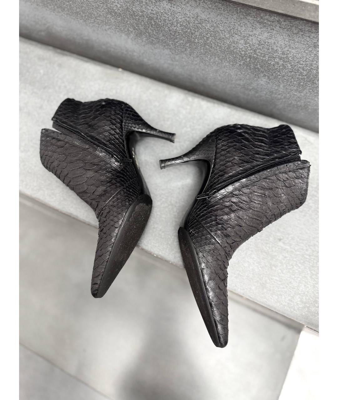 FERRAGAMO Коричневые ботильоны из экзотической кожи, фото 8