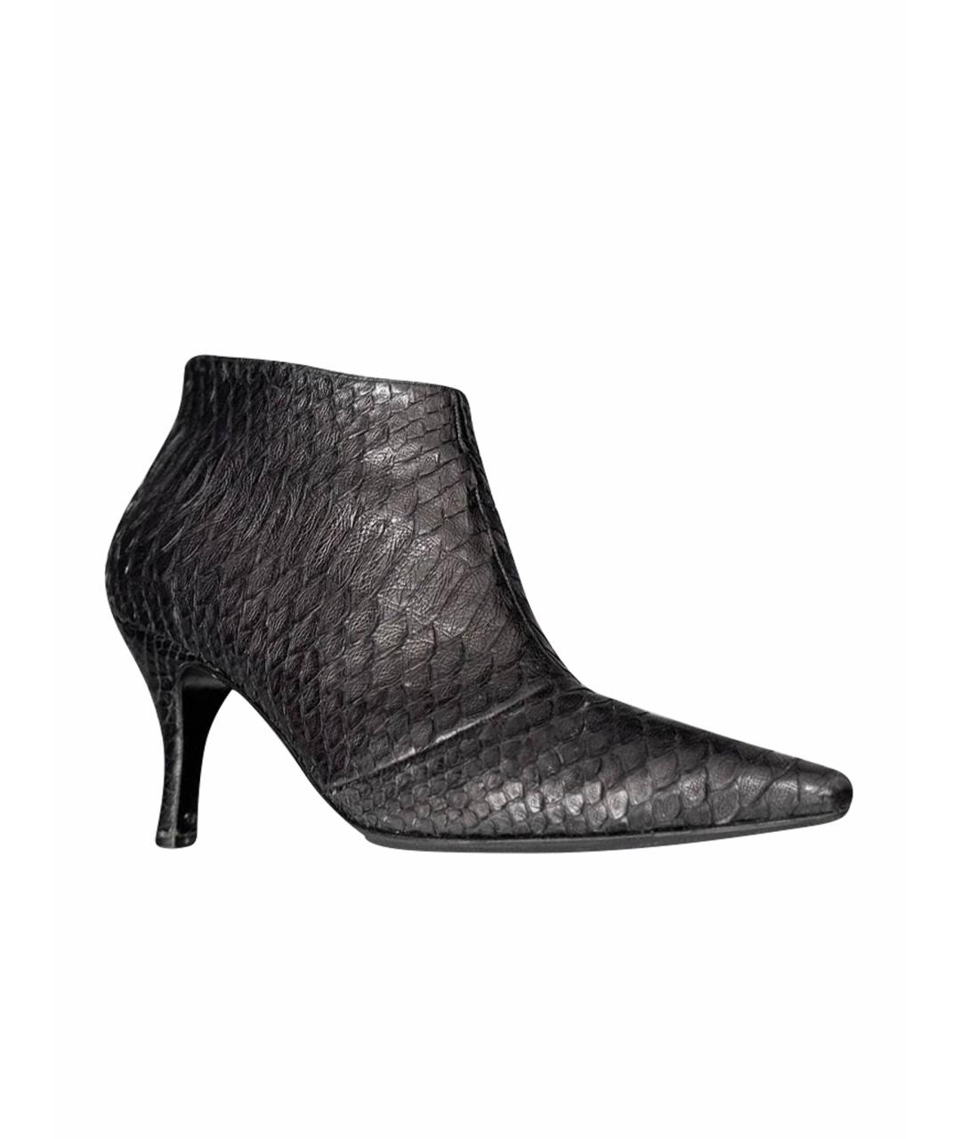 FERRAGAMO Коричневые ботильоны из экзотической кожи, фото 1