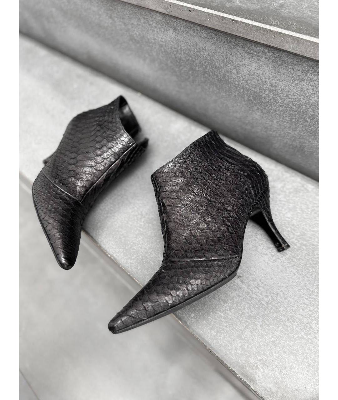 FERRAGAMO Коричневые ботильоны из экзотической кожи, фото 9