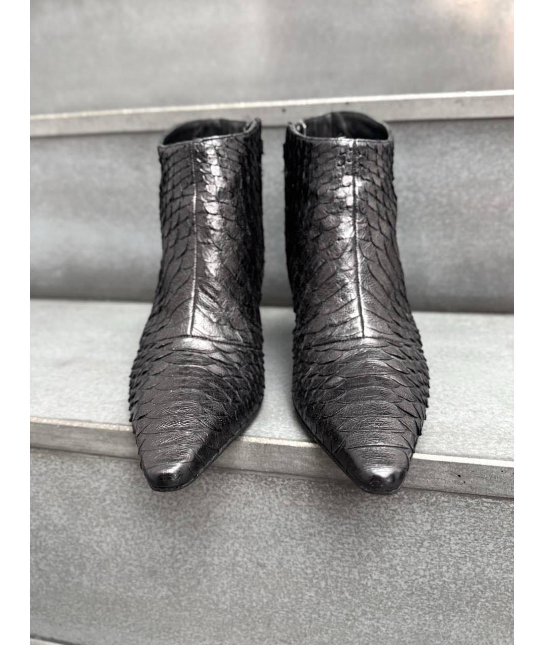 FERRAGAMO Коричневые ботильоны из экзотической кожи, фото 3