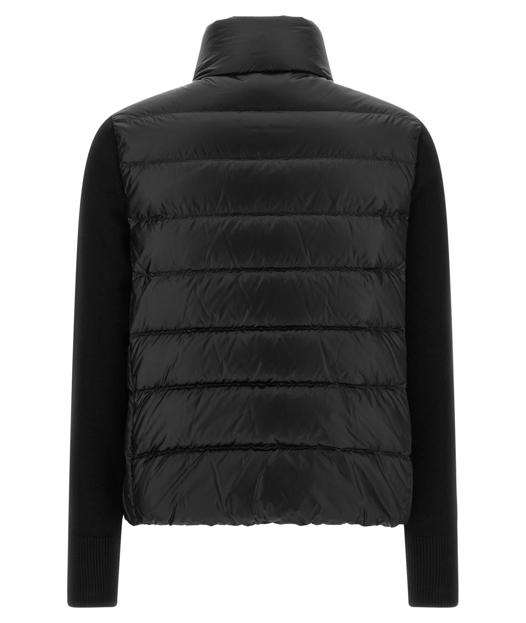 MONCLER Черный шерстяной кардиган, фото 2