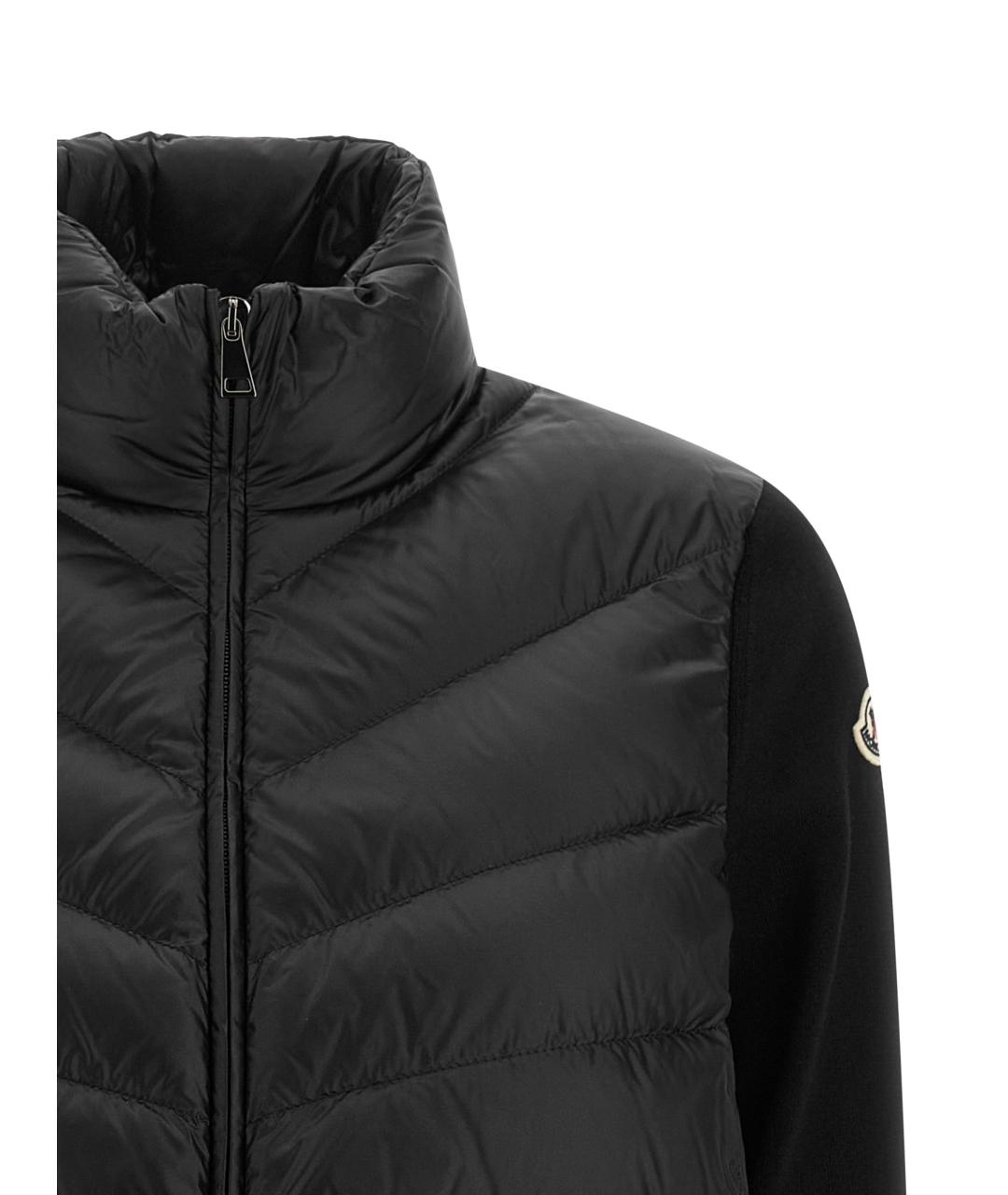 MONCLER Черный шерстяной кардиган, фото 3