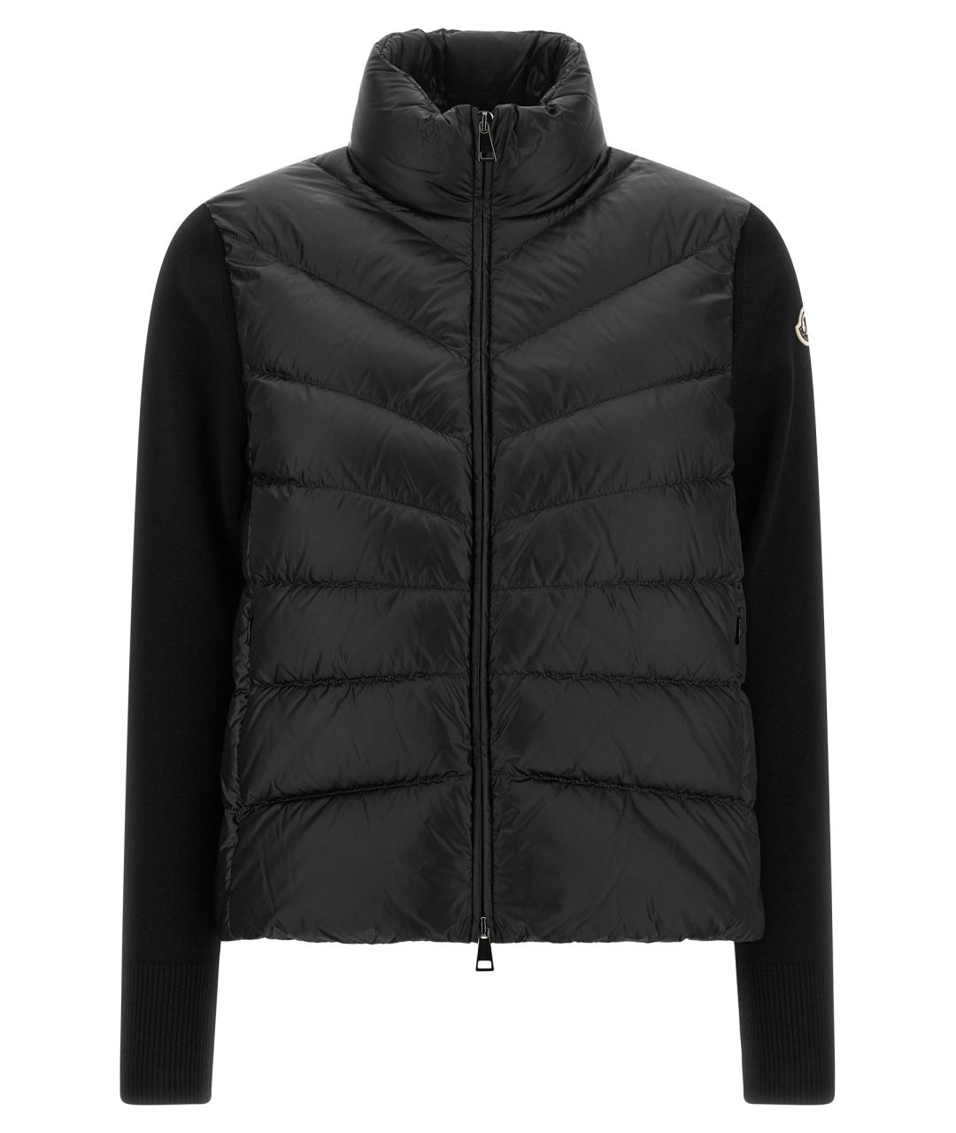 MONCLER Черный шерстяной кардиган, фото 1